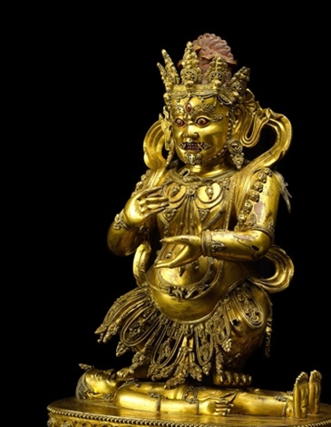 芸能人 愛用の通販 gilt-bronze monumental A figure Mark Mahakala, Panjarnata of 工芸品
